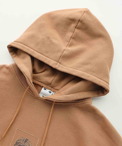 SATIN PATCH SWEAT HOODIE