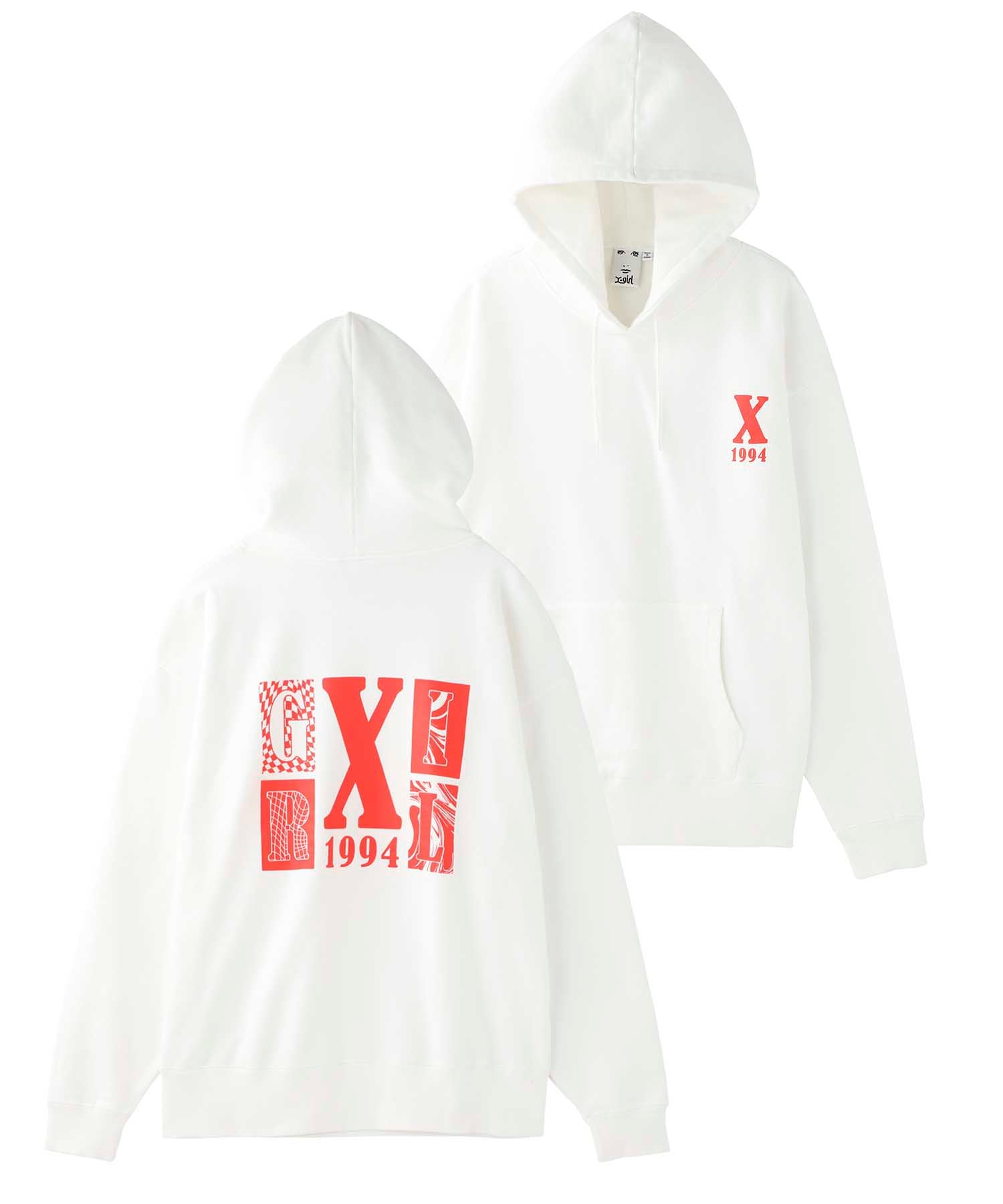 BLOCK LOGO SWEAT HOODIE | X-girl