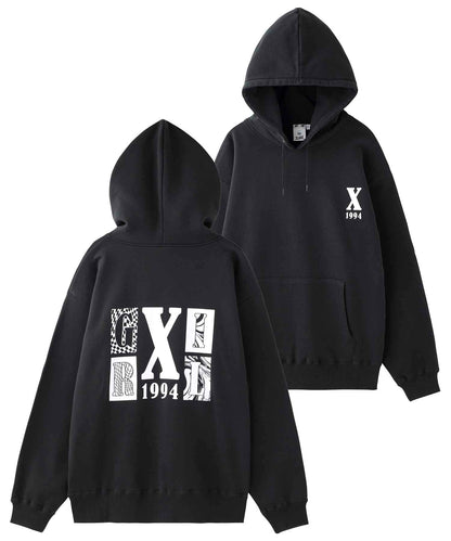 BLOCK LOGO SWEAT HOODIE