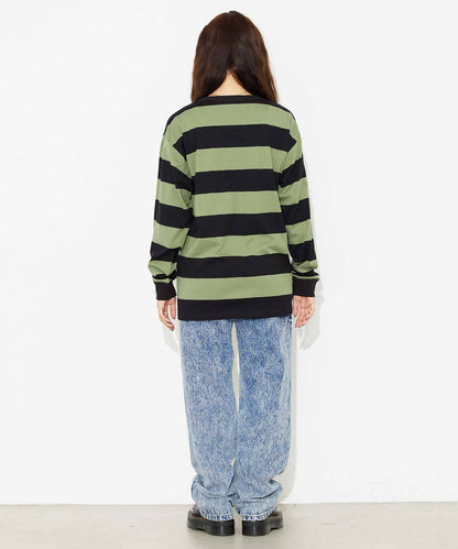 STRIPED L/S BIG TEE