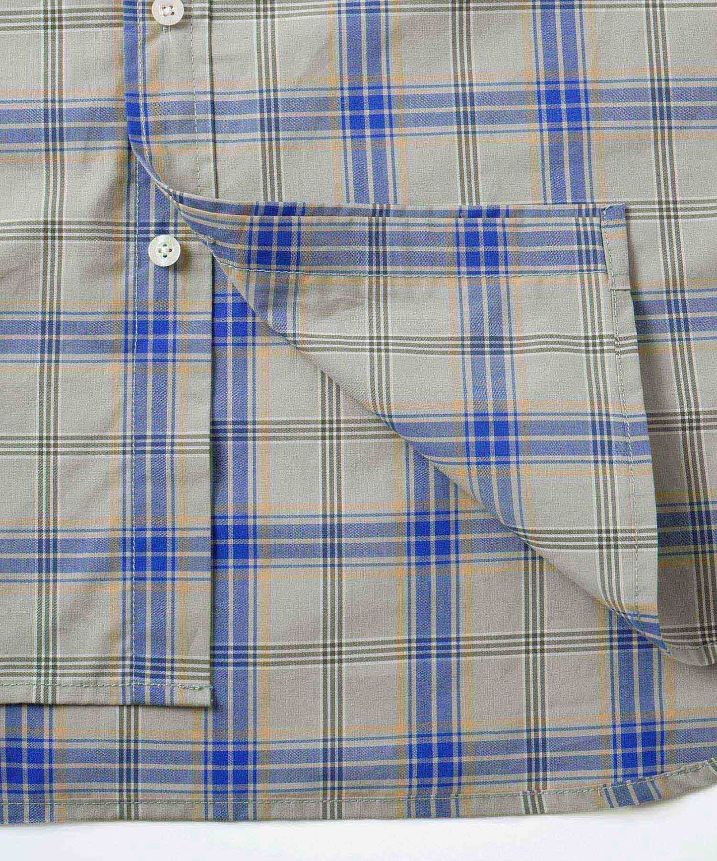 PLAID FACE EMBOROIDERY SHIRT