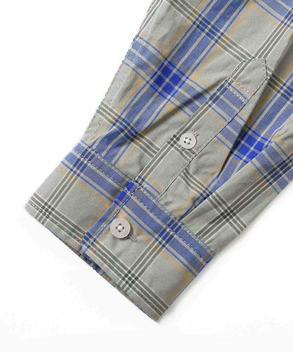 PLAID FACE EMBOROIDERY SHIRT