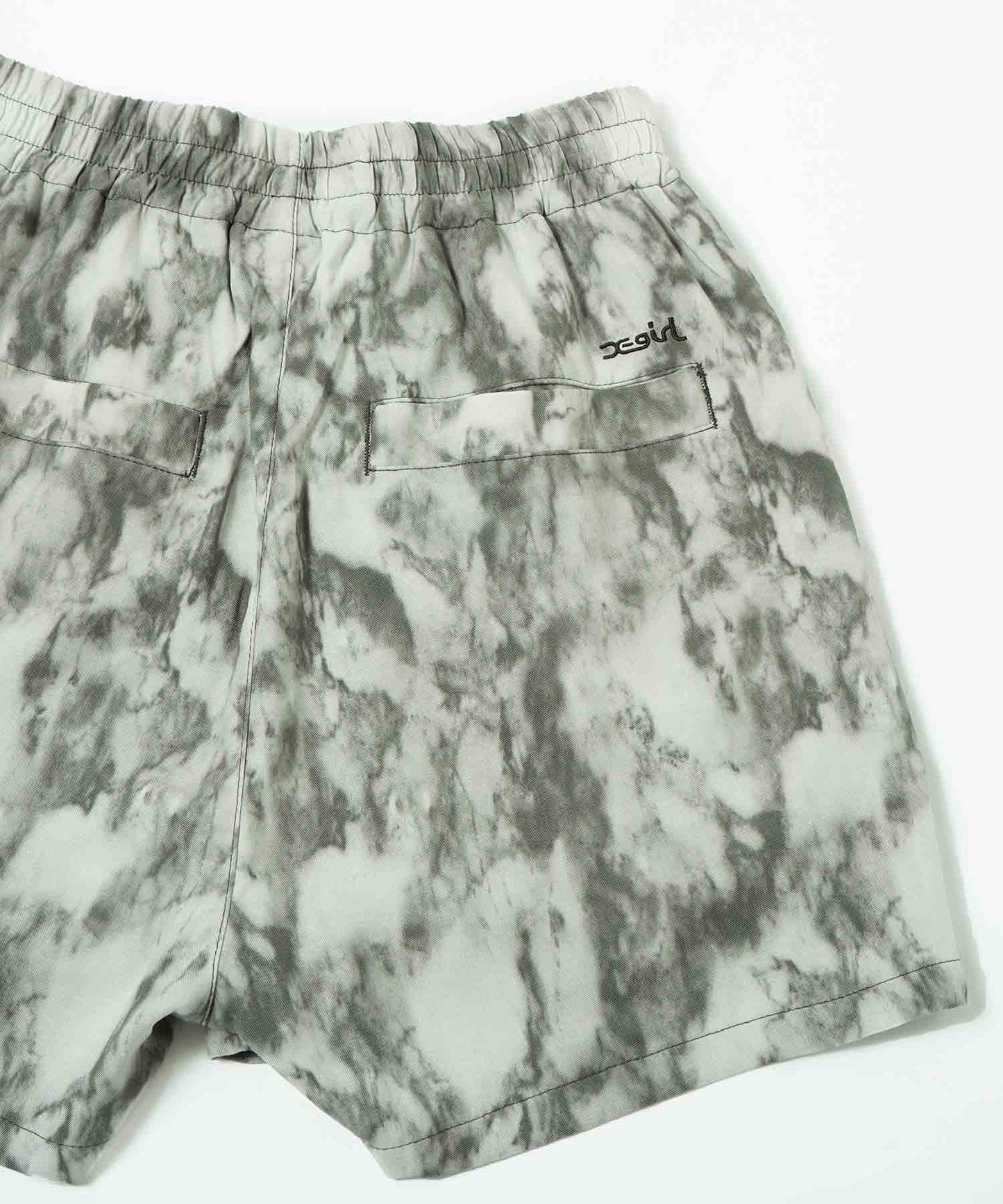 MARBLE PRINT SHORT PANTS