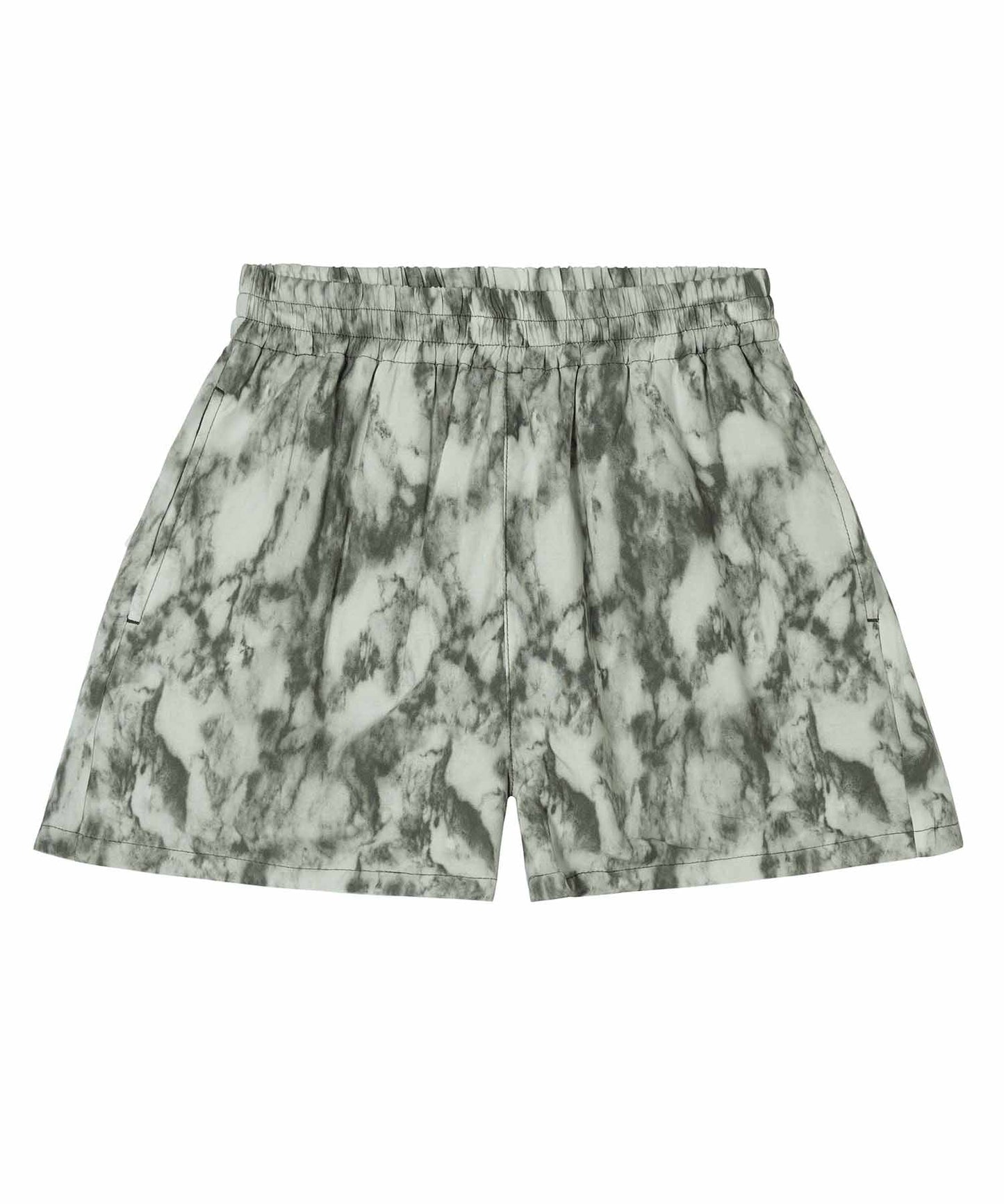 MARBLE PRINT SHORT PANTS