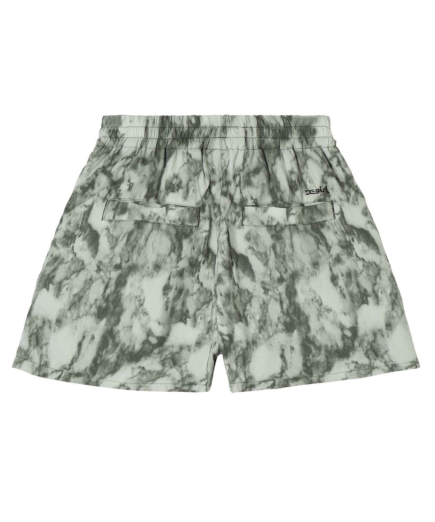 MARBLE PRINT SHORT PANTS