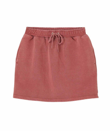 PIGMENT DYED SWEAT MINI SKIRT