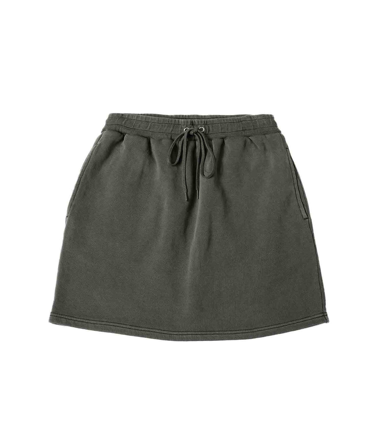 PIGMENT DYED SWEAT MINI SKIRT