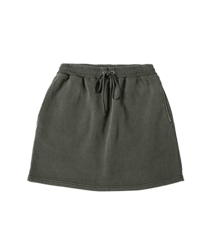 PIGMENT DYED SWEAT MINI SKIRT