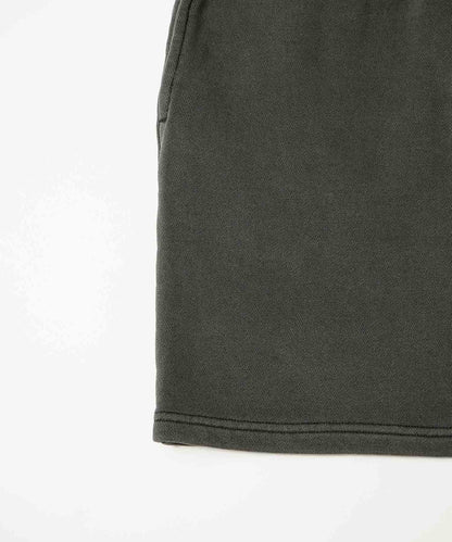 PIGMENT DYED SWEAT MINI SKIRT