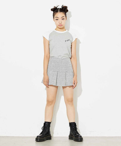 TWEED JERSEY SKORT