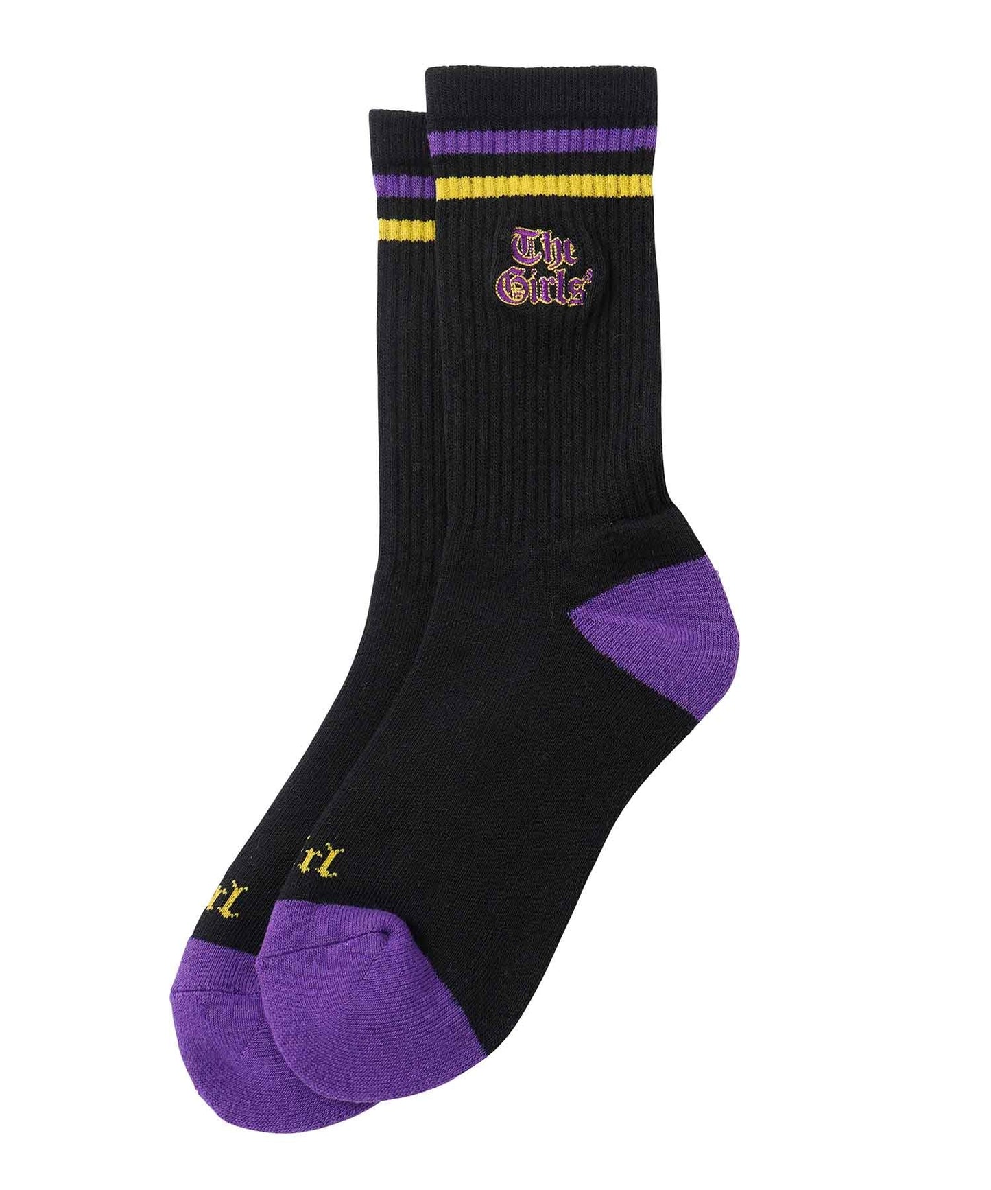 OLD ENGLISH LOGO LINE RIB SOCKS