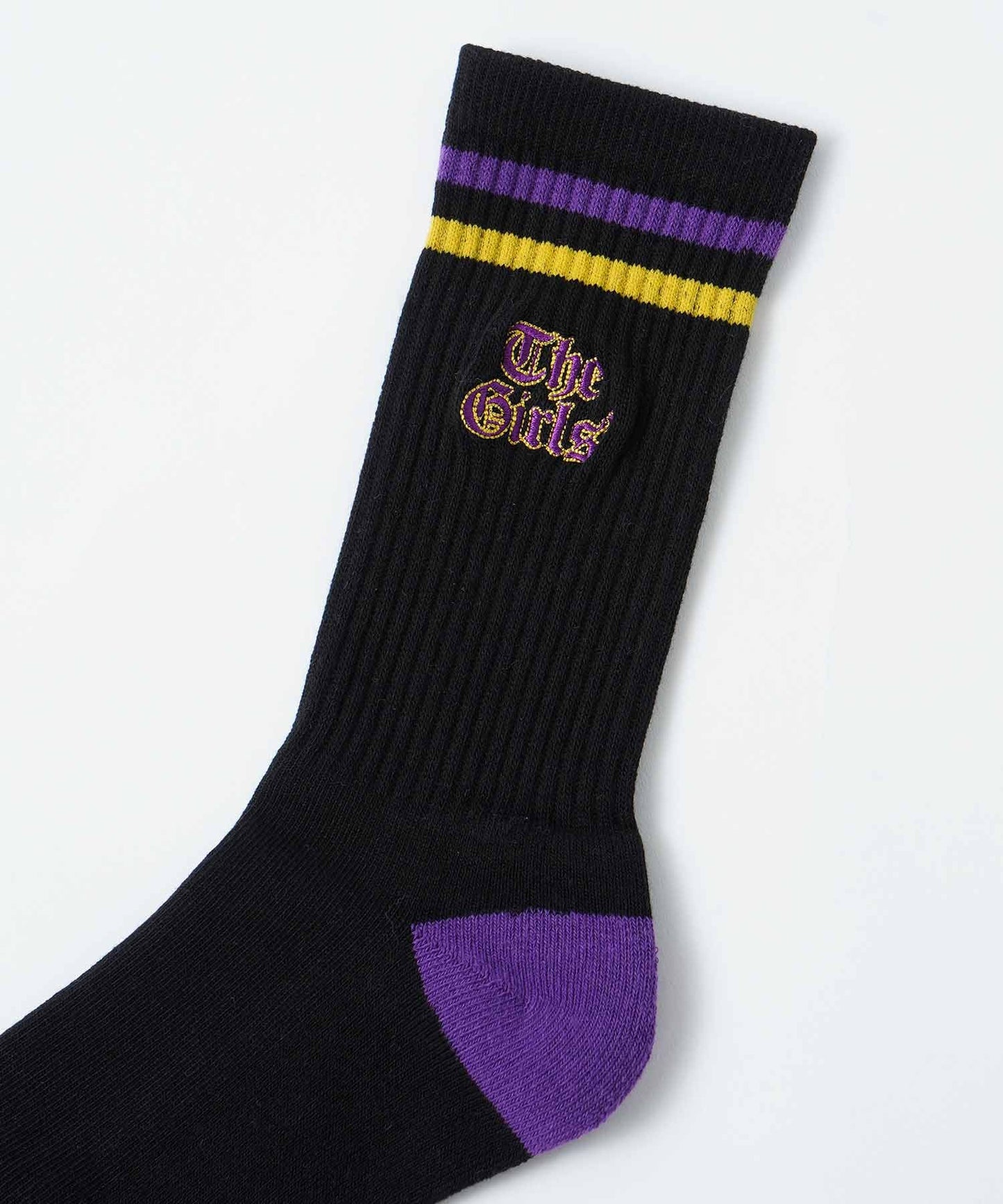 OLD ENGLISH LOGO LINE RIB SOCKS