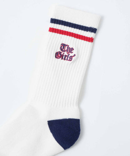 OLD ENGLISH LOGO LINE RIB SOCKS