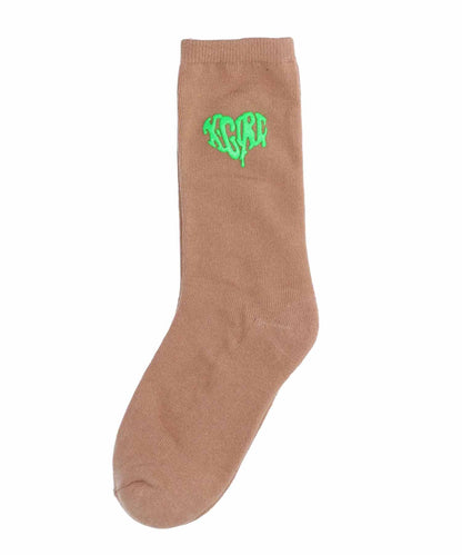 DRIPPING HEART LOGO SOCKS