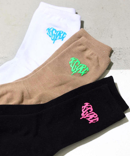 DRIPPING HEART LOGO SOCKS