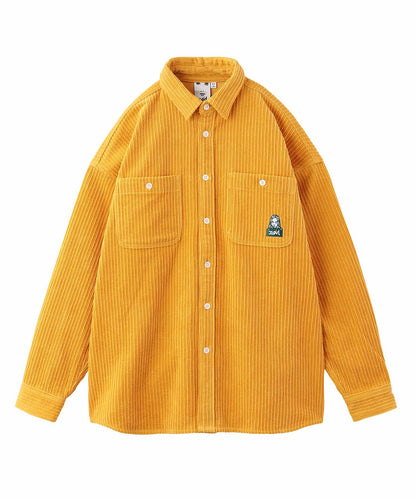 FACE EMBROIDERY CORDUROY SHIRT