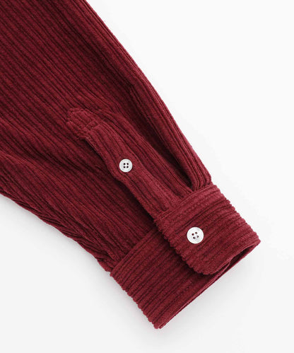 FACE EMBROIDERY CORDUROY SHIRT