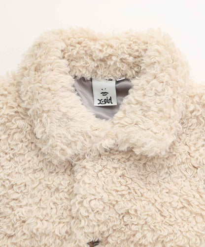 CURLY BOA JACKET