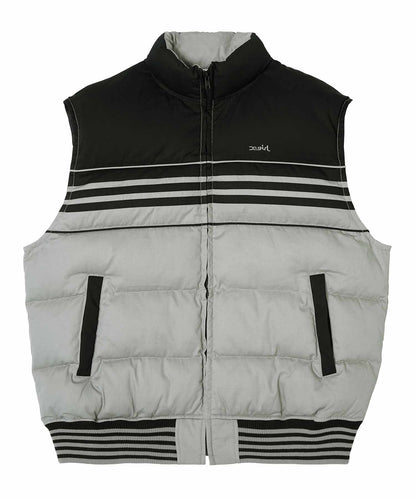 STRIPED PUFFER VEST