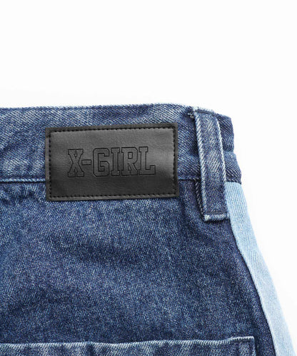 DENIM CONTRAST LINE PANTS