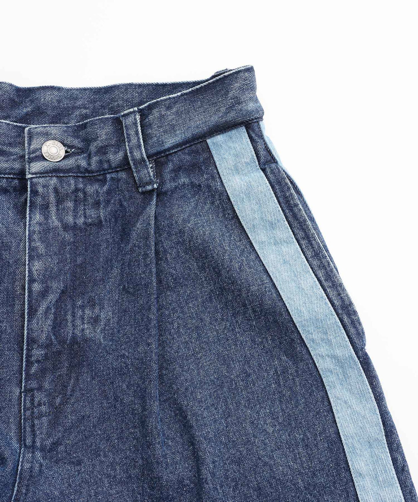 DENIM CONTRAST LINE PANTS