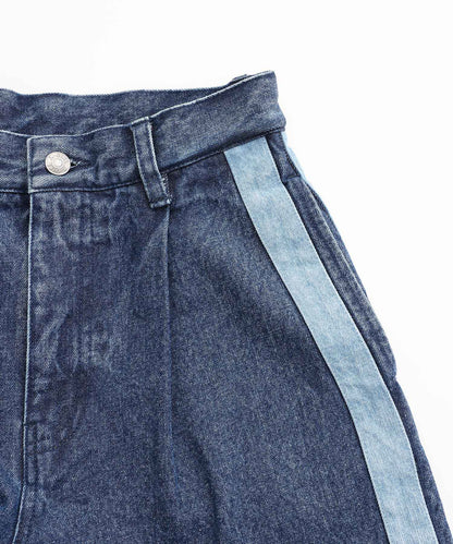 DENIM CONTRAST LINE PANTS