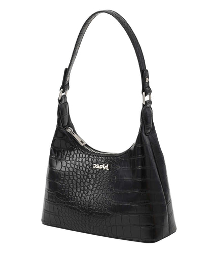 FAUX CROC MINI HAND BAG