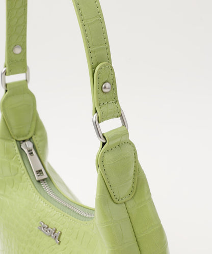 FAUX CROC MINI HAND BAG