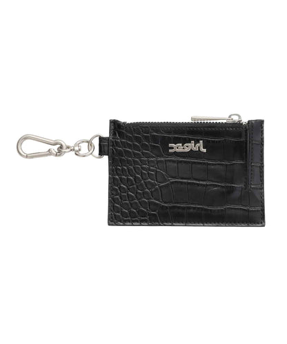 FAUX CROC CARD CASE