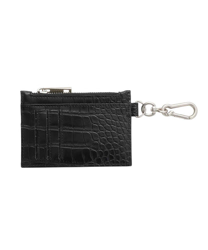 FAUX CROC CARD CASE