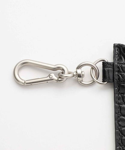 FAUX CROC CARD CASE