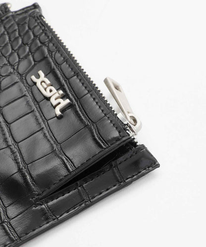 FAUX CROC CARD CASE