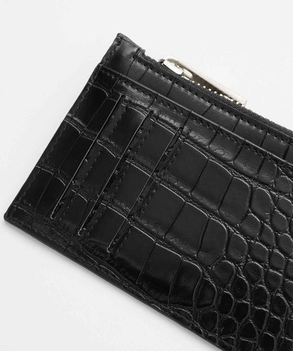 FAUX CROC CARD CASE
