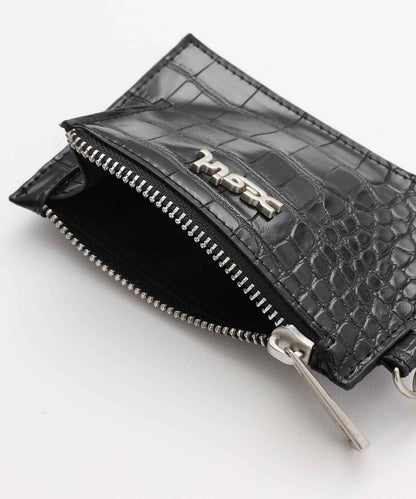 FAUX CROC CARD CASE