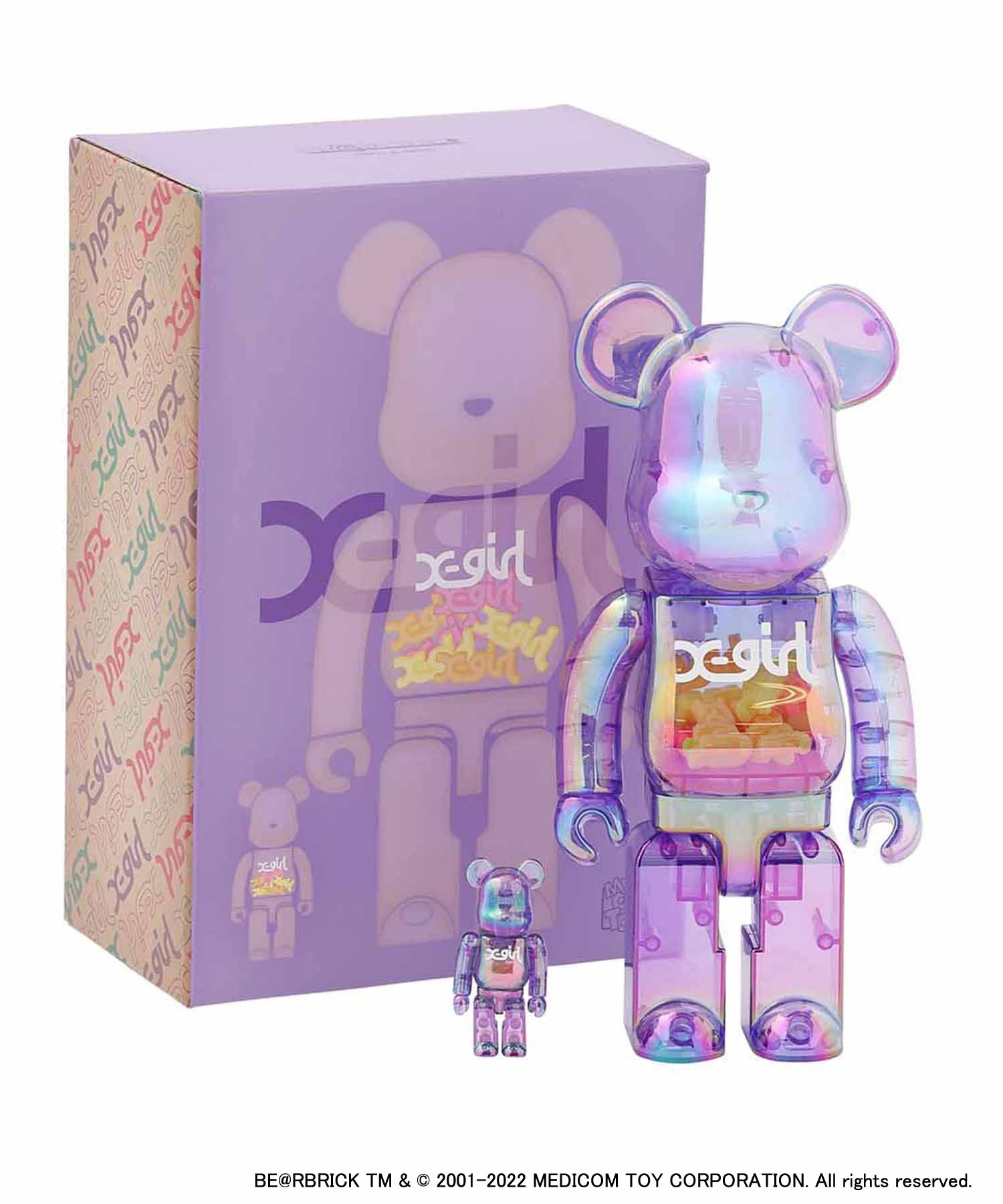 2体セット　BE@RBRICK X-girl 2021 100％ & 400％