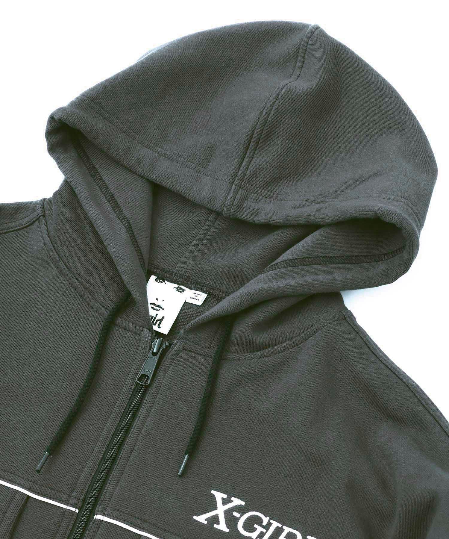 HOODED ZIP UP TRACK JACKET