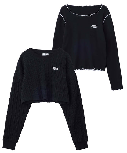 LAYERED 2PCS TOPS
