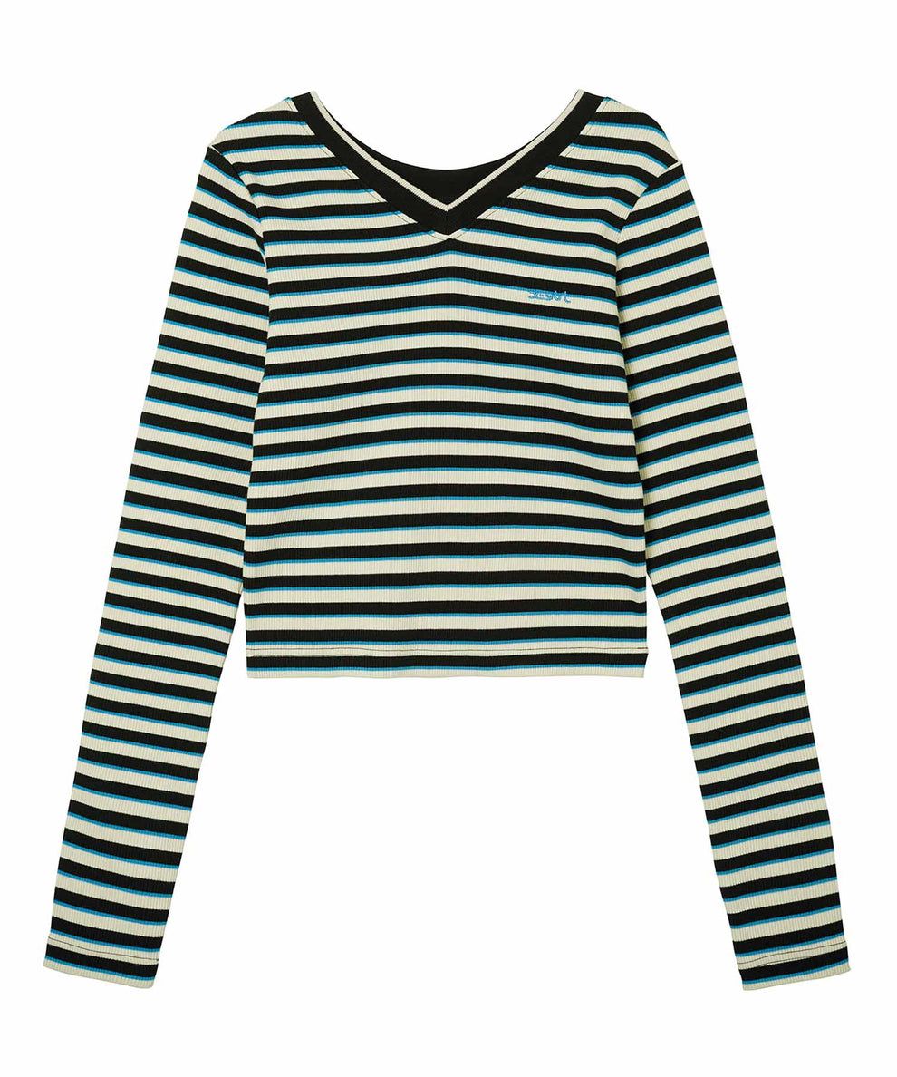 Shop the Xgirl Multi Stripe Compact Top Real Girls' Streetwear at X