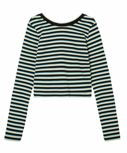 MULTI STRIPE COMPACT TOP