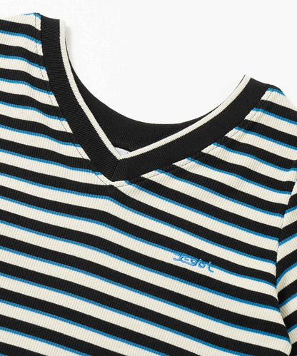 MULTI STRIPE COMPACT TOP
