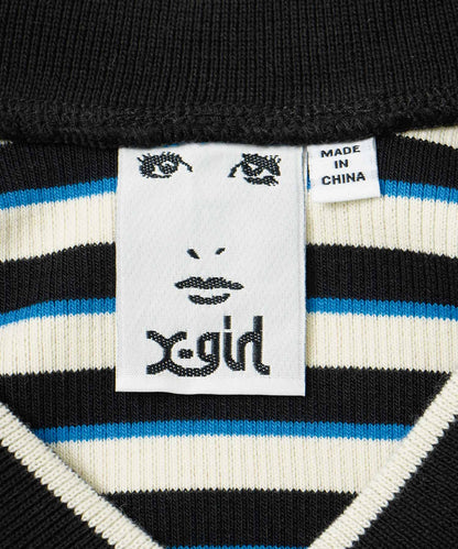 MULTI STRIPE COMPACT TOP