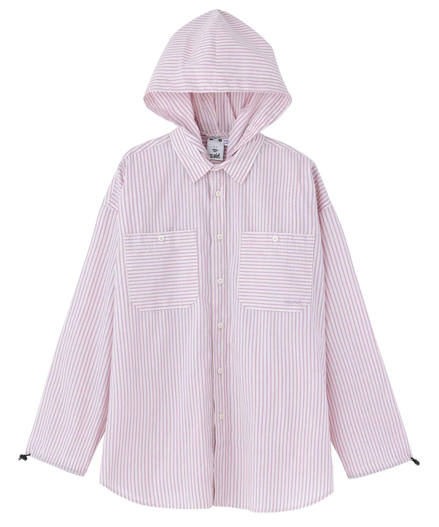 STRIPED HOODED SHIRT