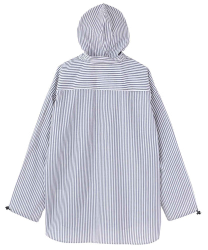 STRIPED HOODED SHIRT