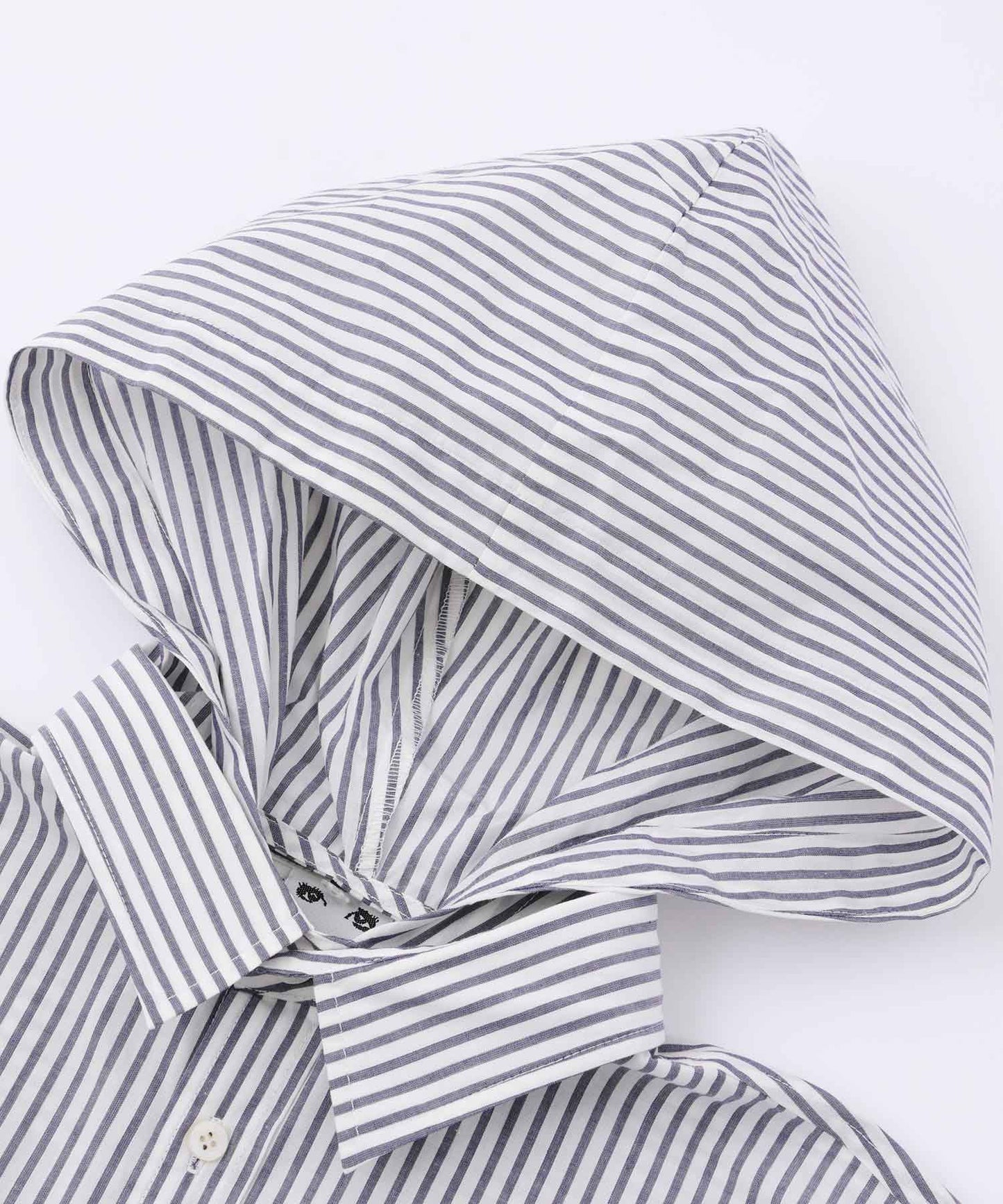STRIPED HOODED SHIRT