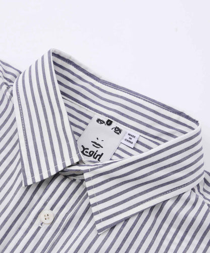 STRIPED HOODED SHIRT