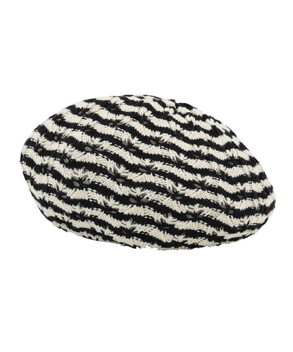 STRIPED KNIT BERET