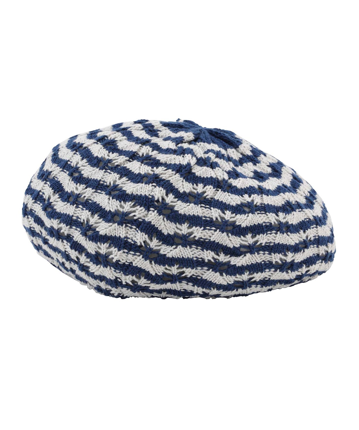 STRIPED KNIT BERET