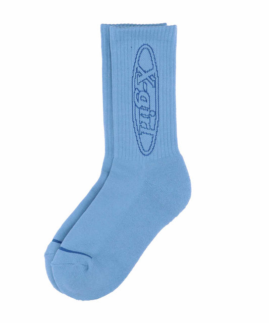 LINE OVAL LOGO RIB SOCKS