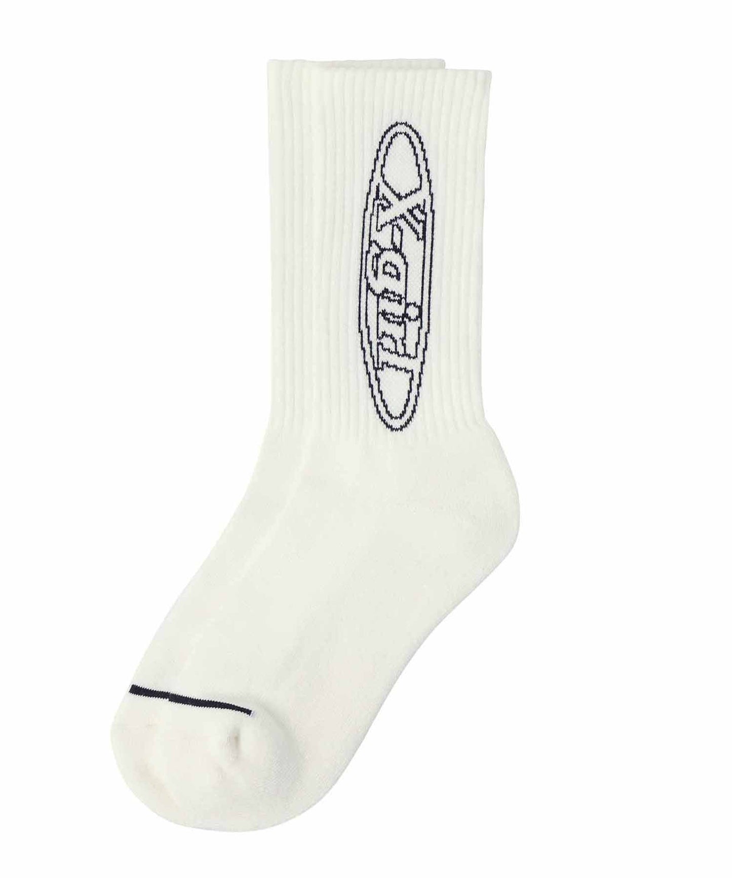 LINE OVAL LOGO RIB SOCKS