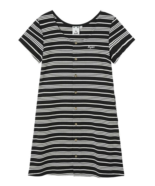 STRIPED BUTTON DOWN DRESS